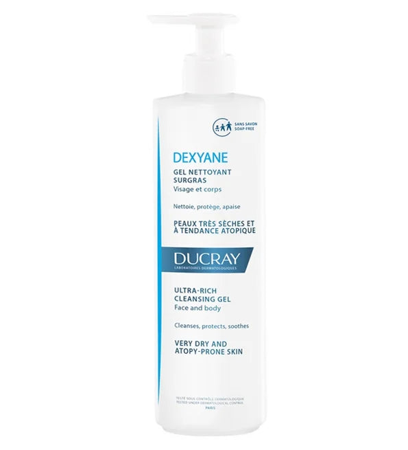 Ducray Dexyane Gel Nettoyant 400ml – Nettoyant Doux Haute Tolérance