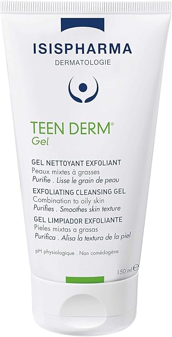 ISISPHARMA Teen Derm Gel 150ml – Nettoyant purifiant peau grasse