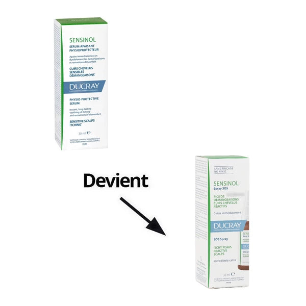 Ducray Sensinol Sérum 30ml – Apaisant Cuir Chevelu Sensible