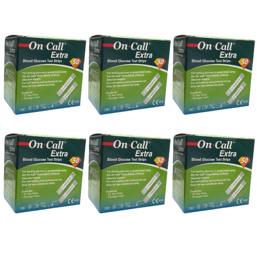 ON CALL EXTRA BANDELETTES DE GLYCEMIE PACK X6
