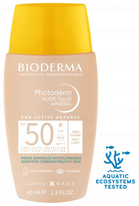 Bioderma Photoderm Nude Touch SPF50+ Très Claire 40 ml – Peaux Claires & Sensibles