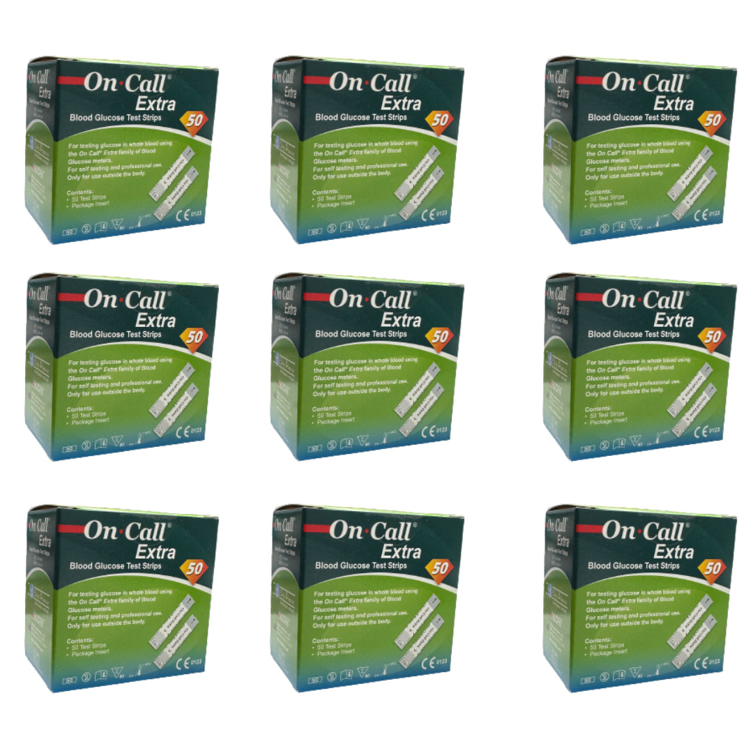 ON CALL EXTRA BANDELETTES DE GLYCEMIE PACK X9