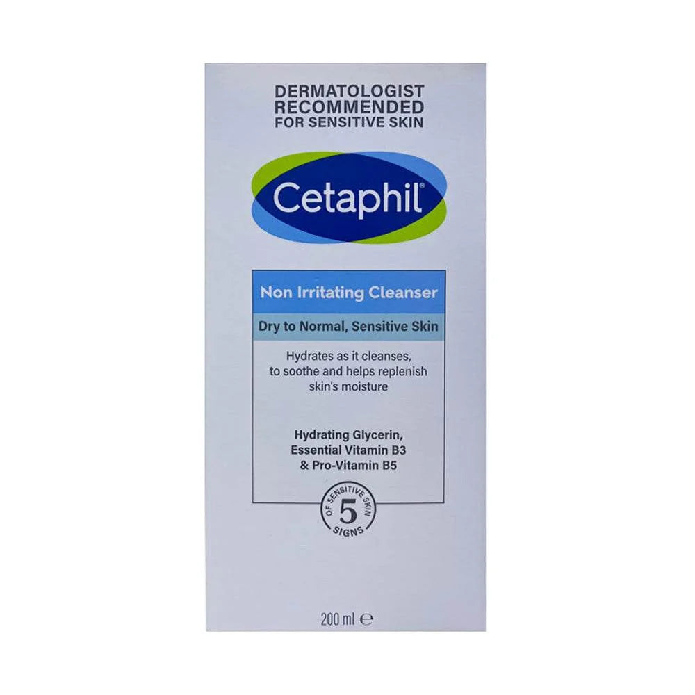 Cetaphil Non Irritating Cleanser Nettoyant Doux Peaux Sensibles 200ml