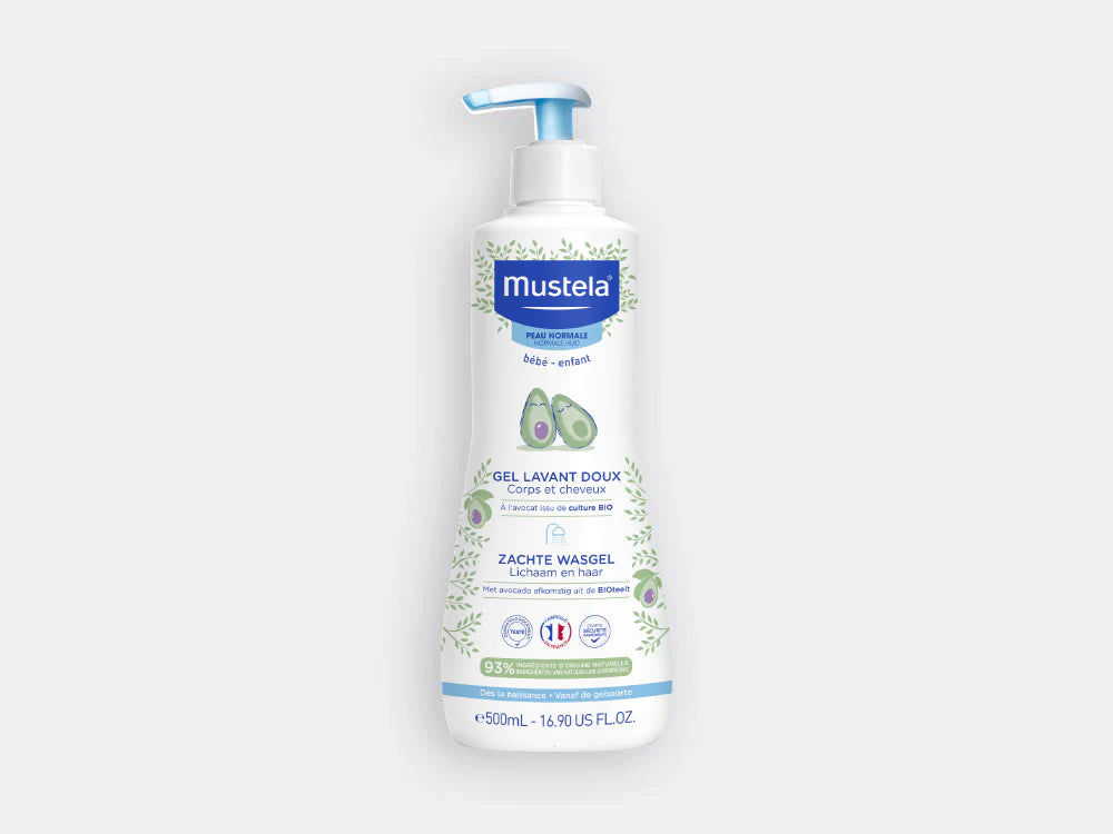 MUSTELA Gel Lavant Doux Bébé à l'avocat BIO 400ML