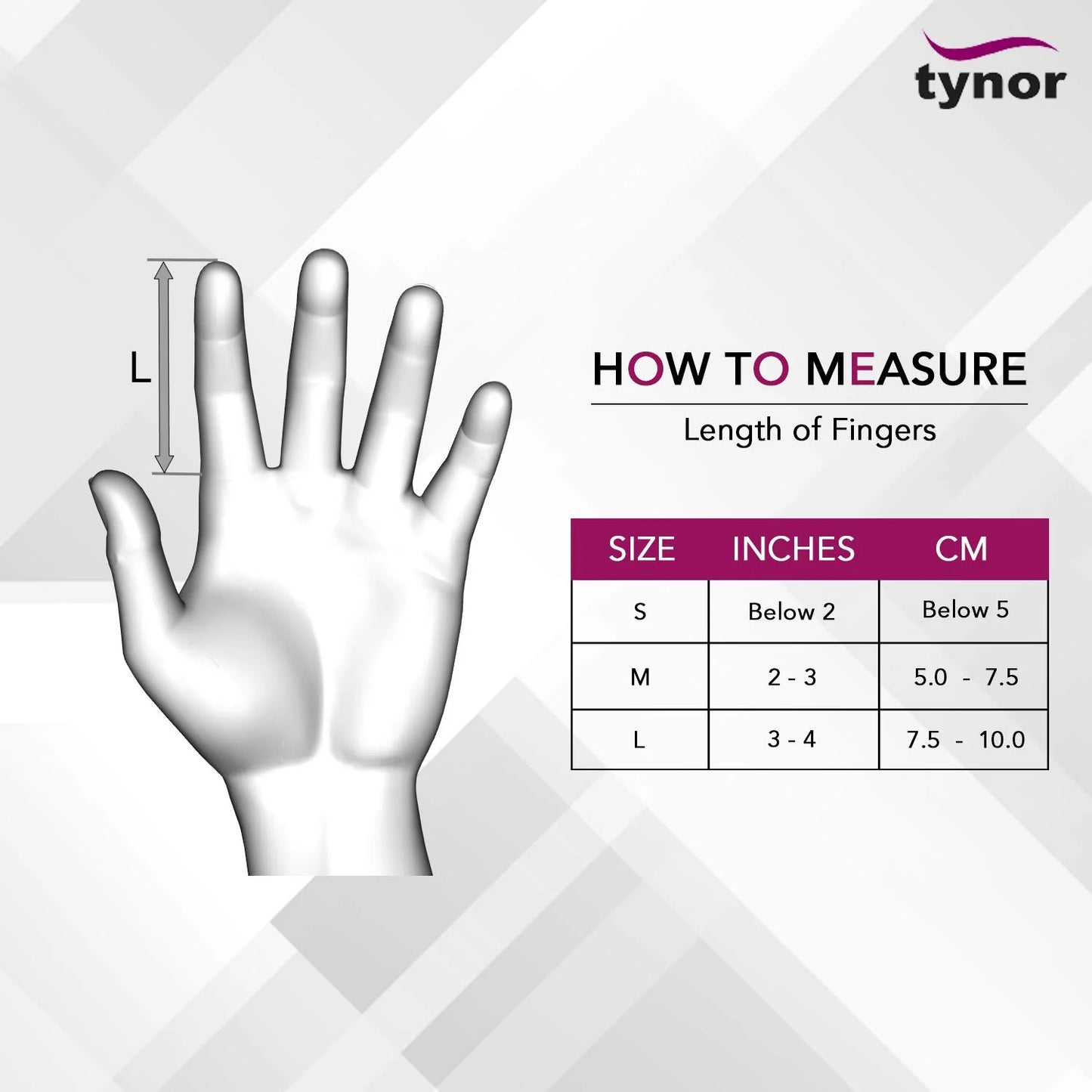 Tynor Attelle Doigt Grenouille F04 – Frog Finger Splint pour Immobilisation & Rééducation
