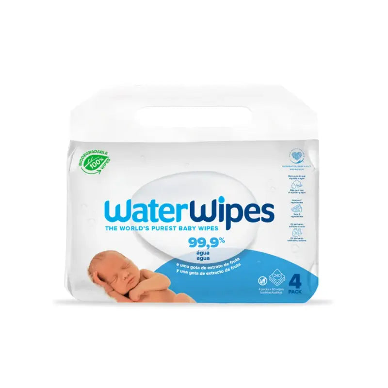 Waterwipes Lingettes 4X60 LINGETTES