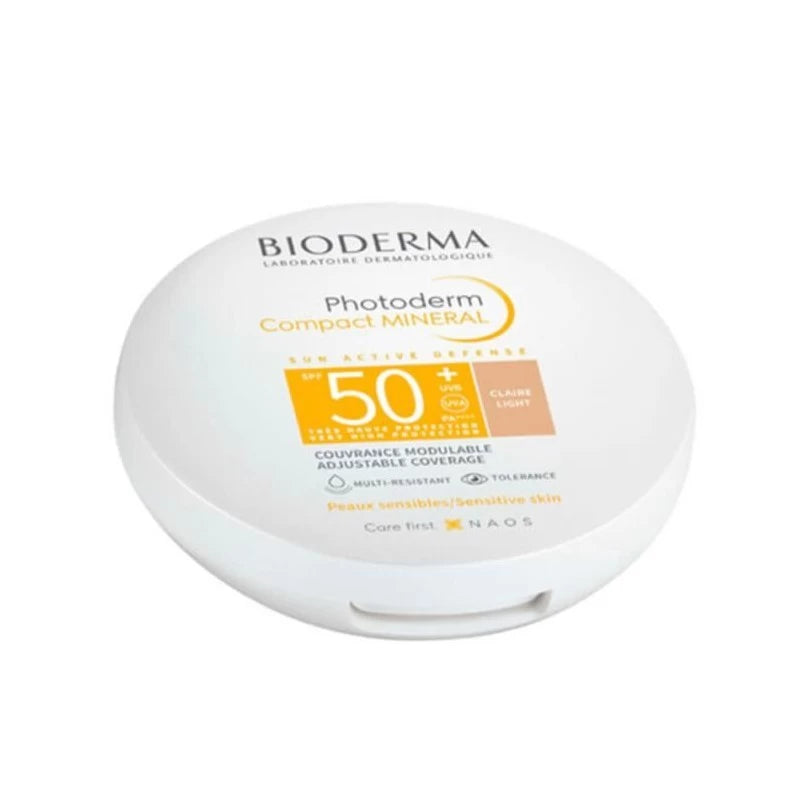 Bioderma Photoderm Compact Claire SPF50+ 10 g – Maquillage Solaire Haute Protection