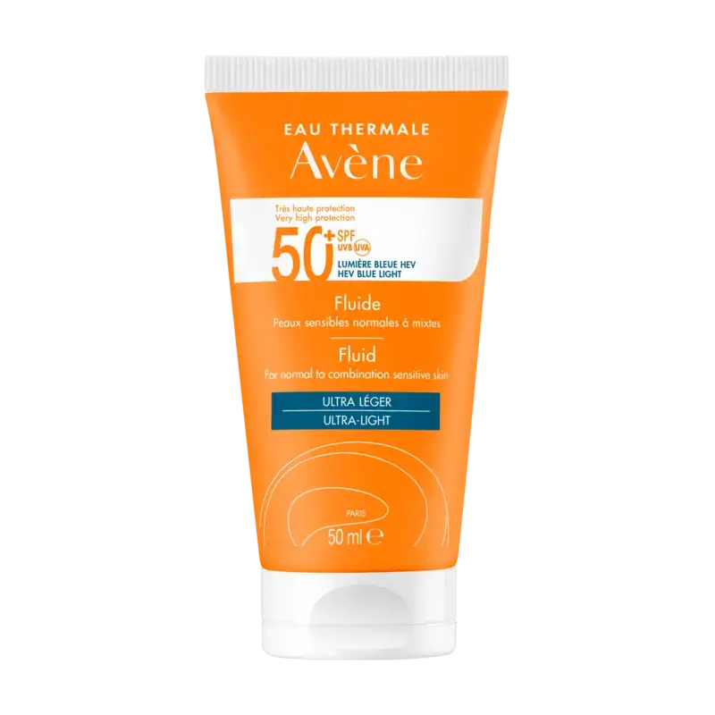 Avène Fluide Solaire SPF 50+ 50ml – Texture Légère Haute Protection