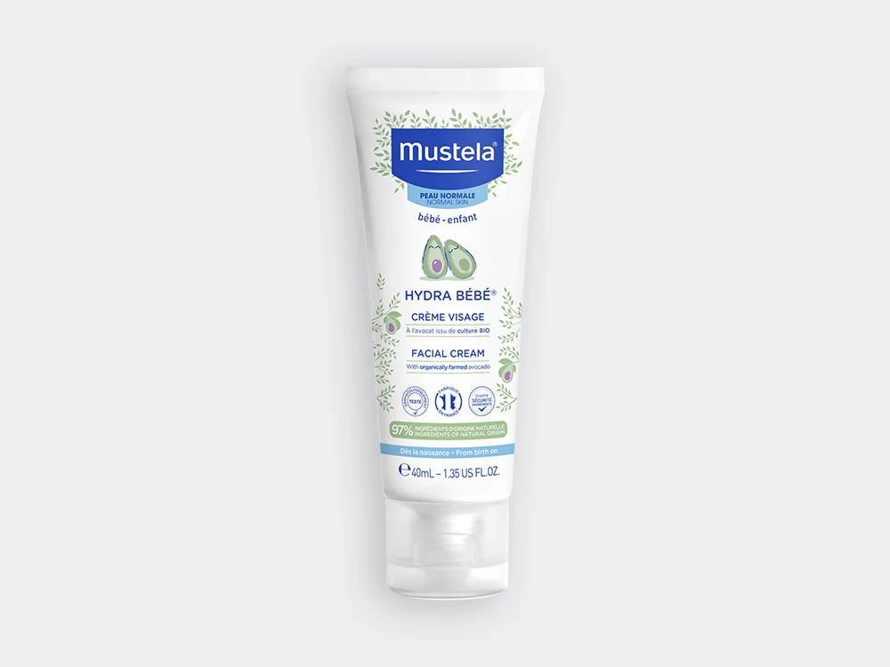 MUSTELA Crème Visage Hydra Bébé à l'avocat BIO 40ML