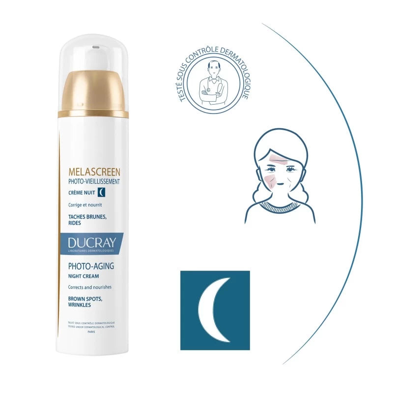Ducray Melascreen Crème Nuit 50ml – Soin Anti-taches Régénérant