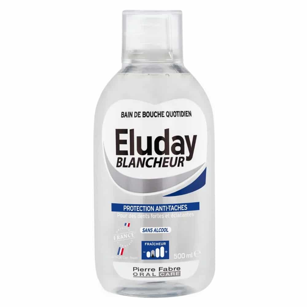Eluday Bain de Bouche Blancheur 500ml – Protection Anti-taches & Fraîcheur