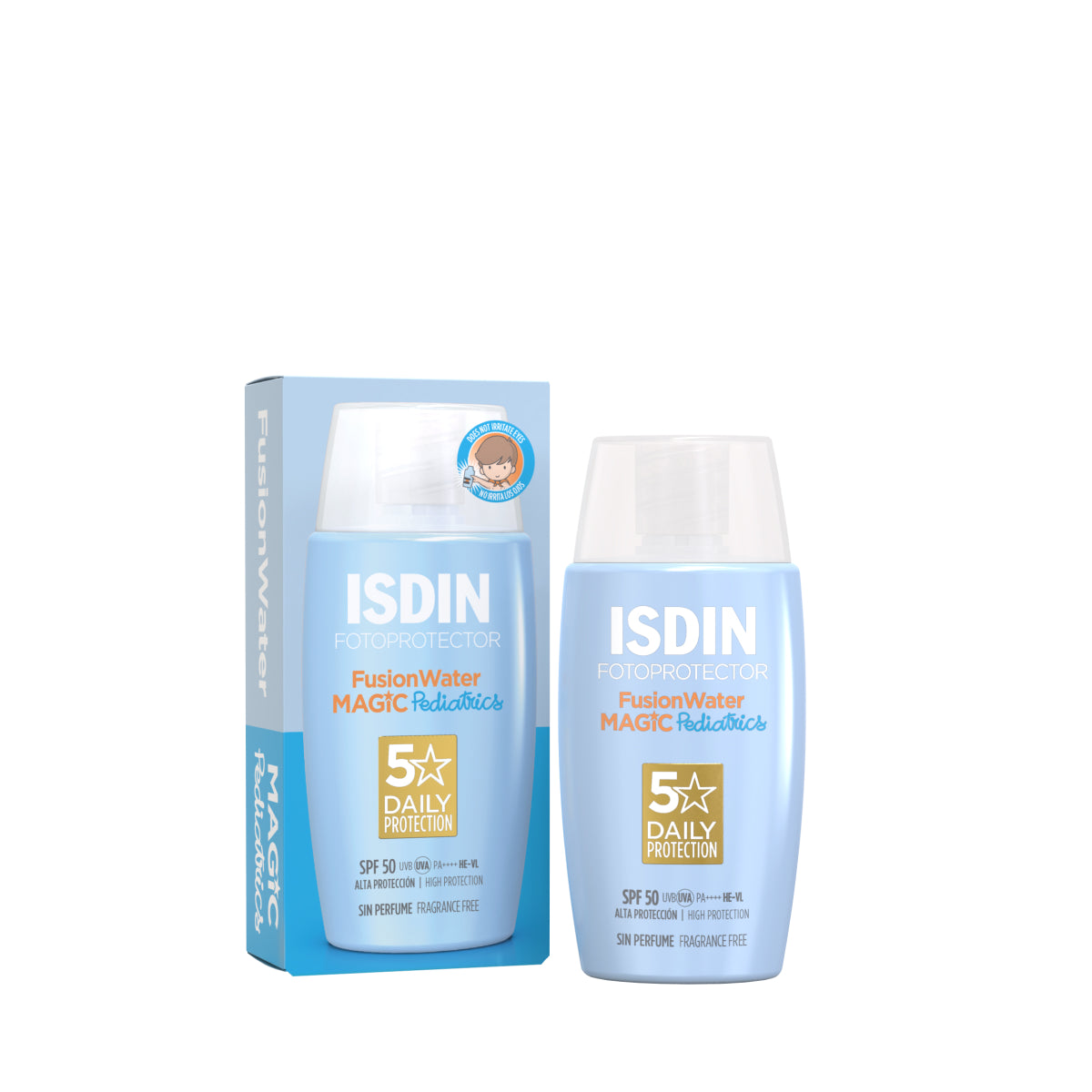 ISDIN Fotoprotector Water Pédiatrique SPF50 – Peaux Sensibles Enfant 50ml