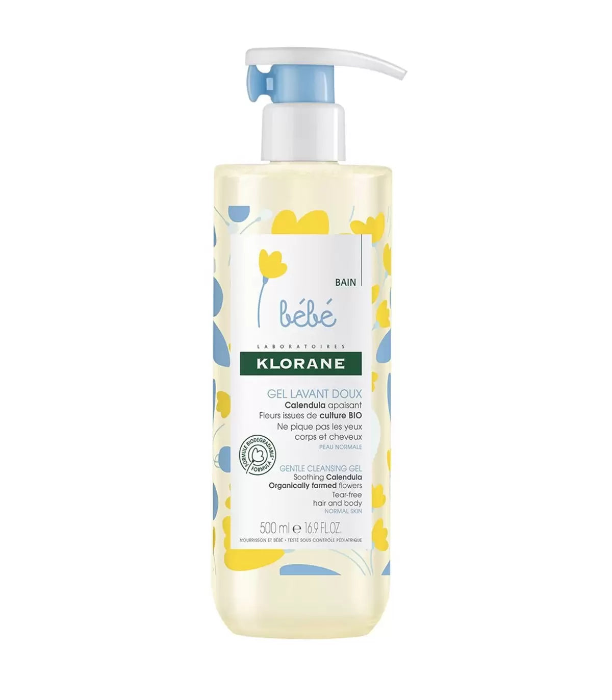 Klorane BB Gel Lavant 500ml – Nettoyant Bébé Haute Tolérance