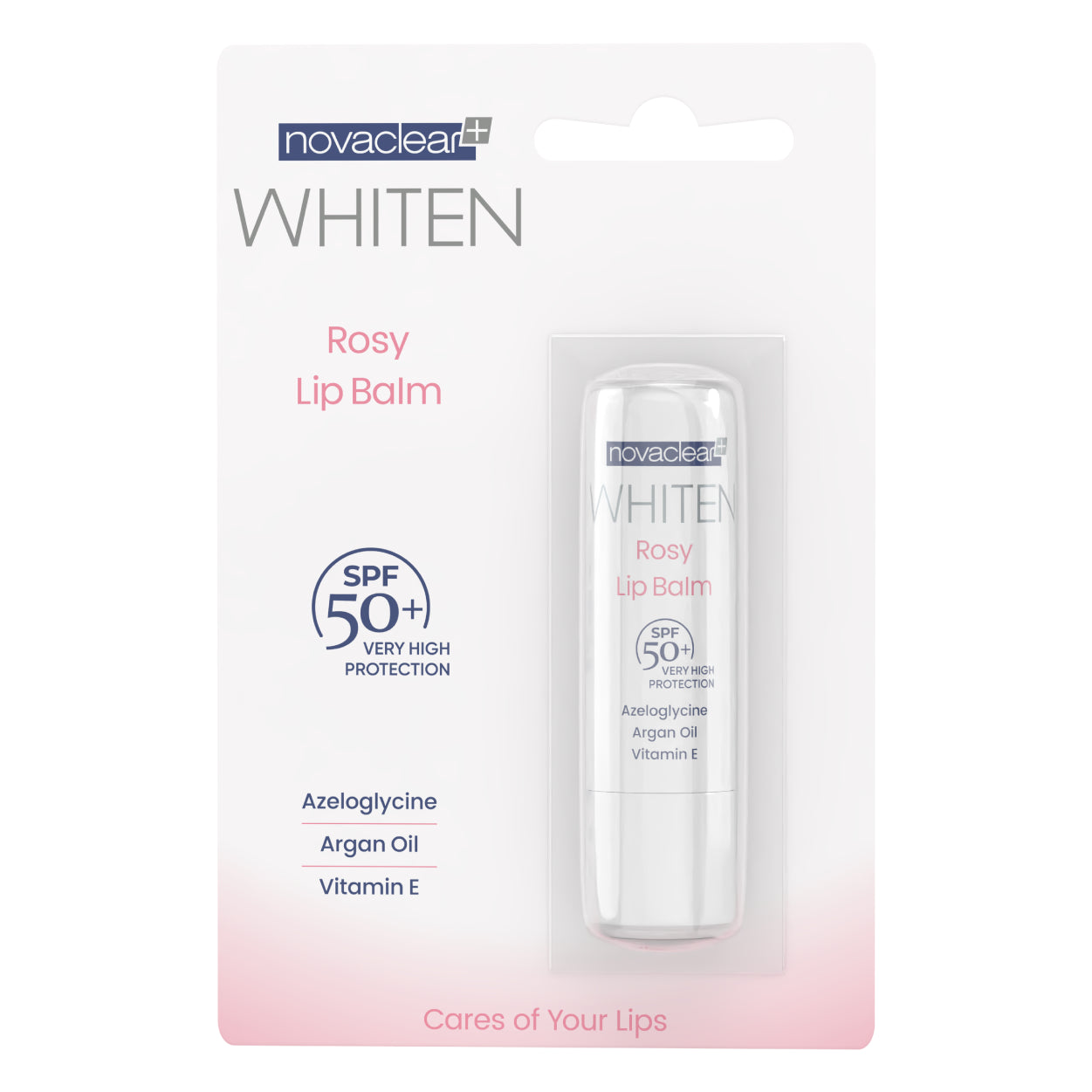 Novaclear Whiten Rosy Lip Balm SPF50+ | Baume Lèvres Hydratant & Protecteur