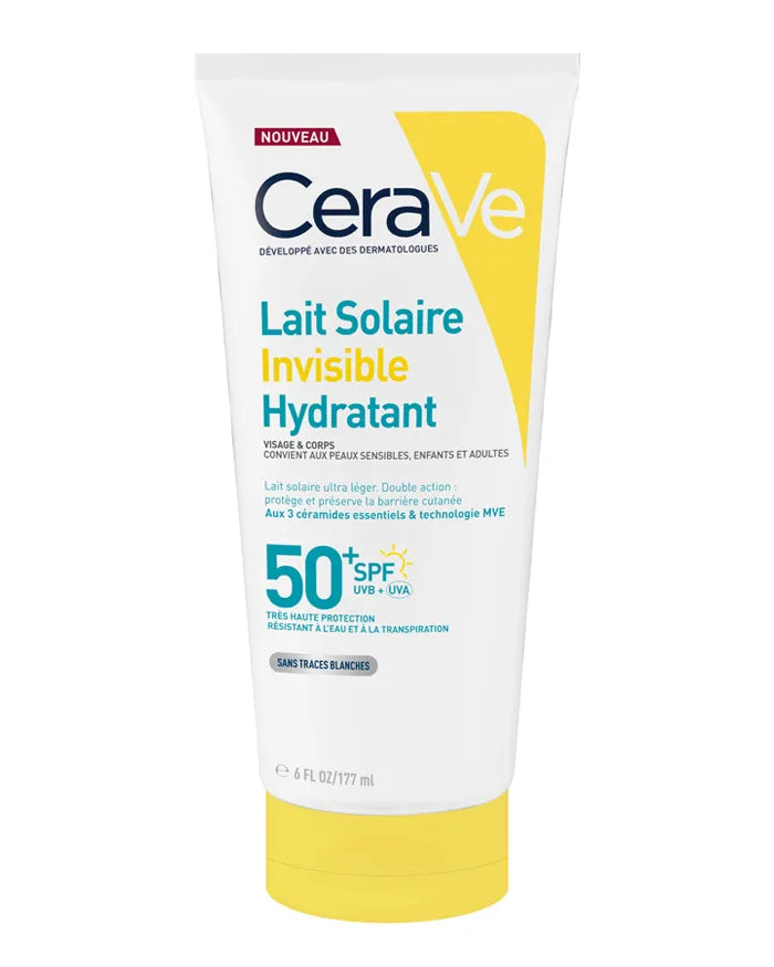 CeraVe Lait Solaire Invisible Hydratant SPF50+ Haute Protection