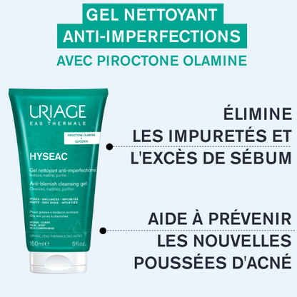 URIAGE HYSEAC GEL NETOYANT 150 ML NEW