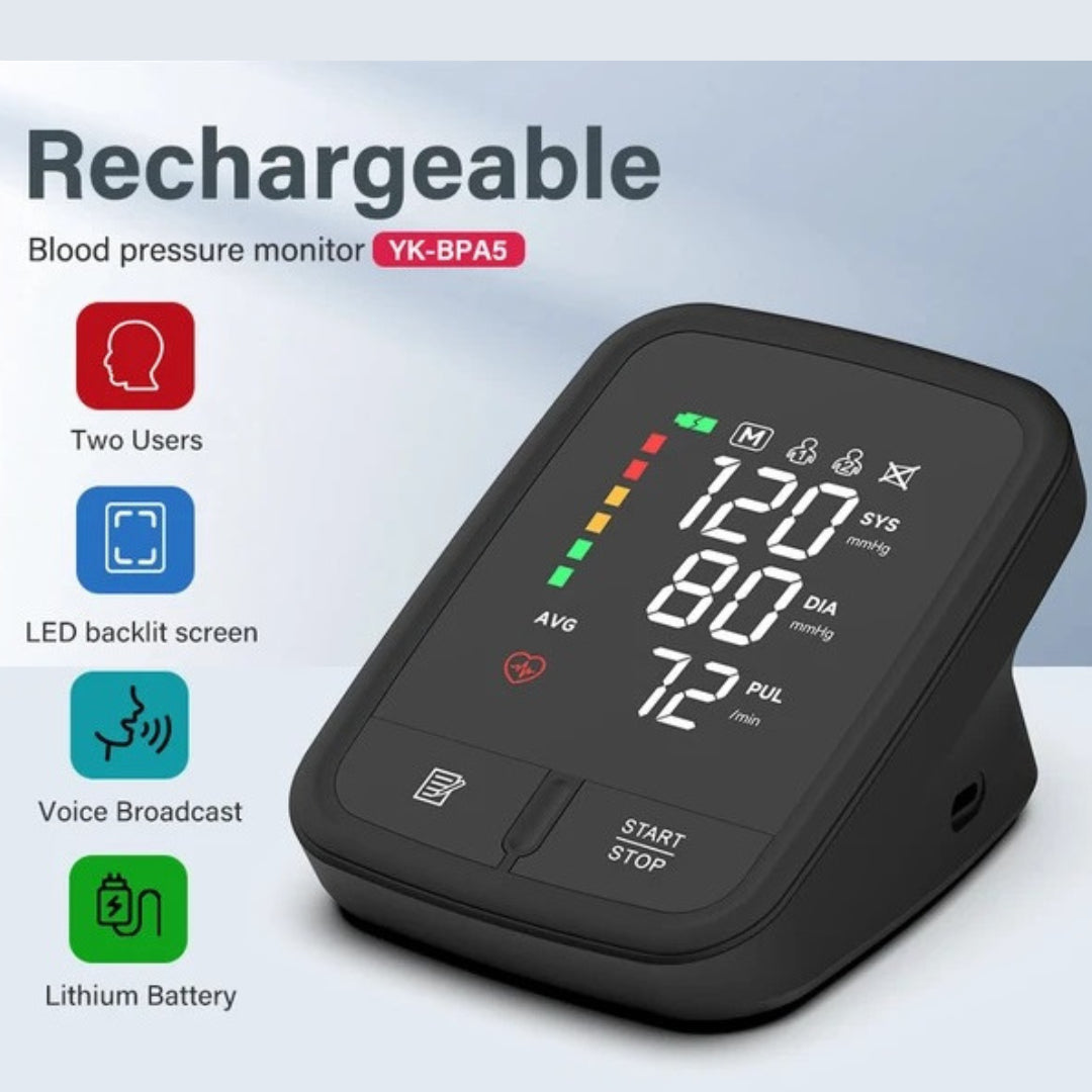 Kareu Tensiomètre Électronique – Rechargeable par Batterie USB