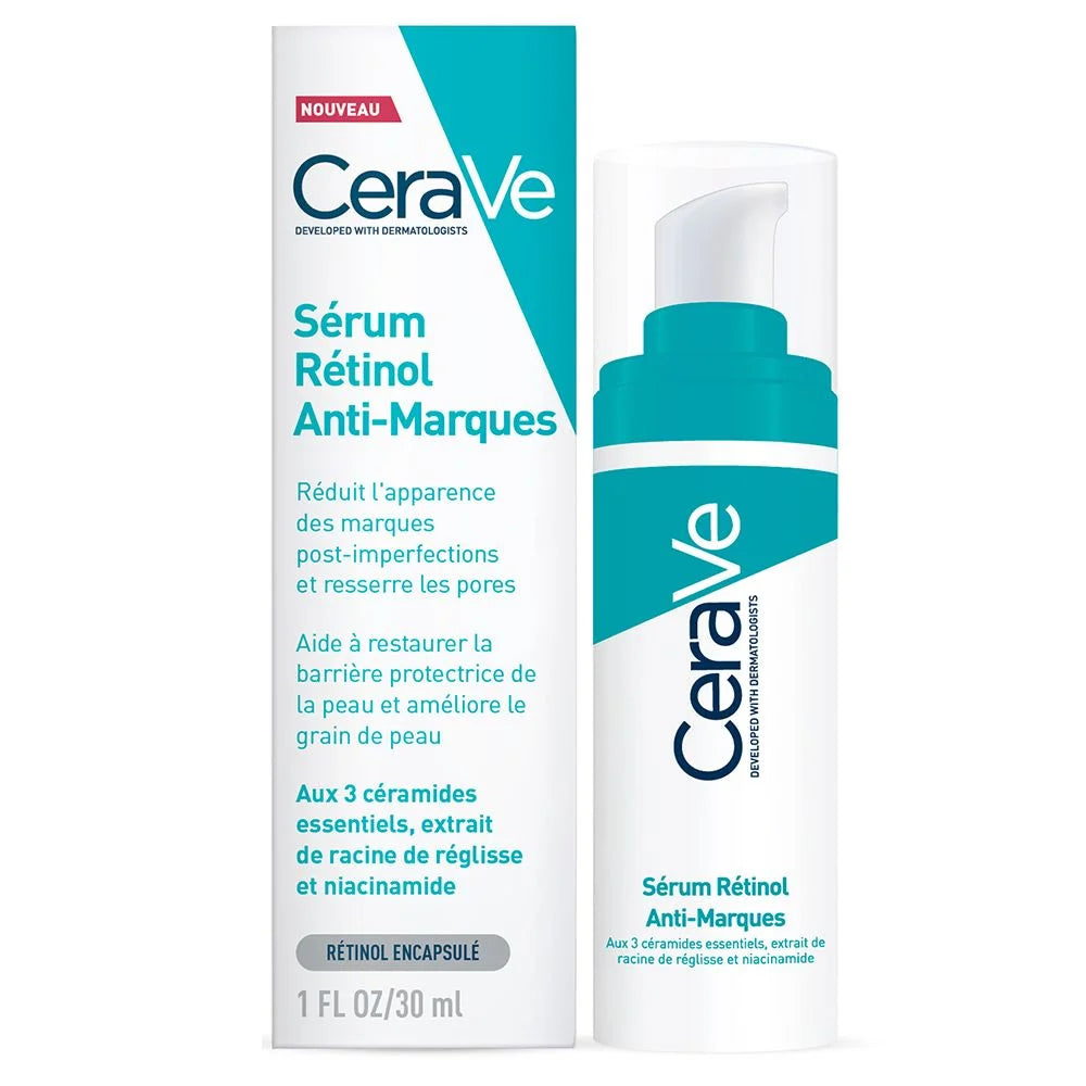 CeraVe Sérum Rétinol Anti-Marques 30ml – Post-Acné & Texture Irrégulière