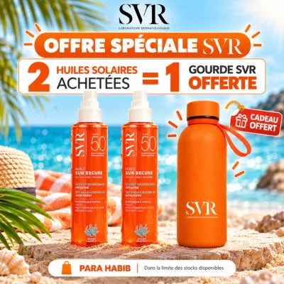 SVR Sun Secure Huile Sèche SPF50 200 ml – Protection et Bronzage pack