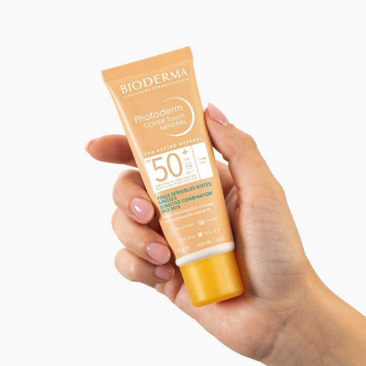 Bioderma Photoderm Cover Touch Claire SPF50+ 40 g – Peaux Mixtes à Grasses