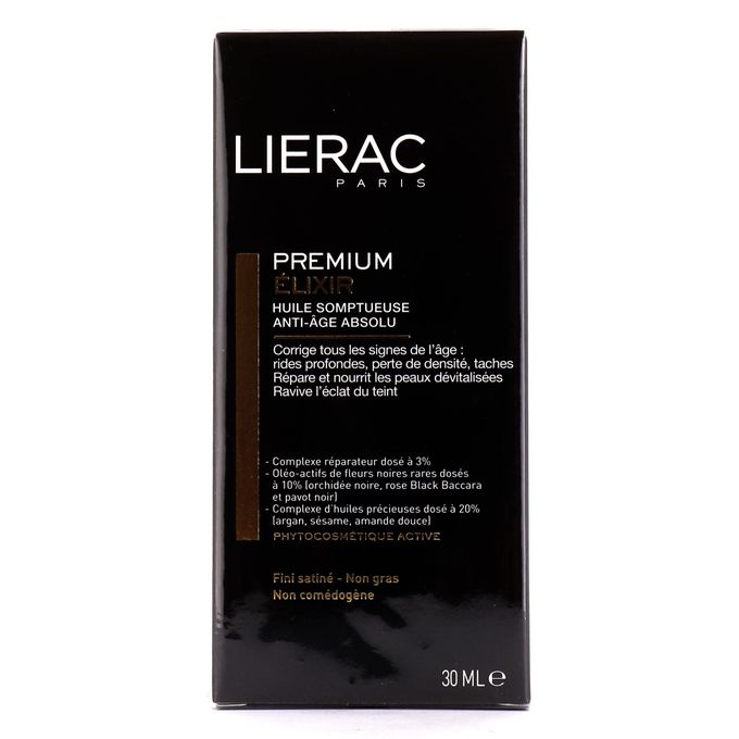 LIERAC PREMIUM ELIXIR Huile Somptueuse Anti-Âge Absolu 30 ml – Soin Nourrissant