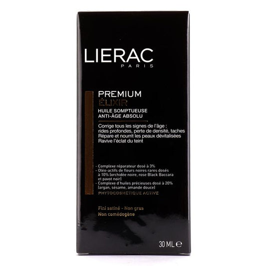 LIERAC PREMIUM ELIXIR Huile Somptueuse Anti-Âge Absolu 30 ml – Soin Nourrissant