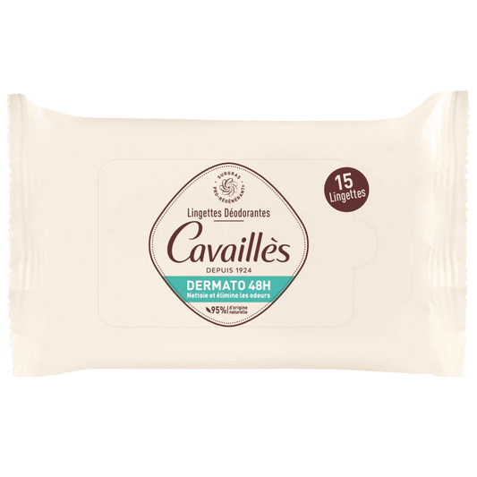 Rogé Cavaillès Lingettes Déodorantes Dermato 48h