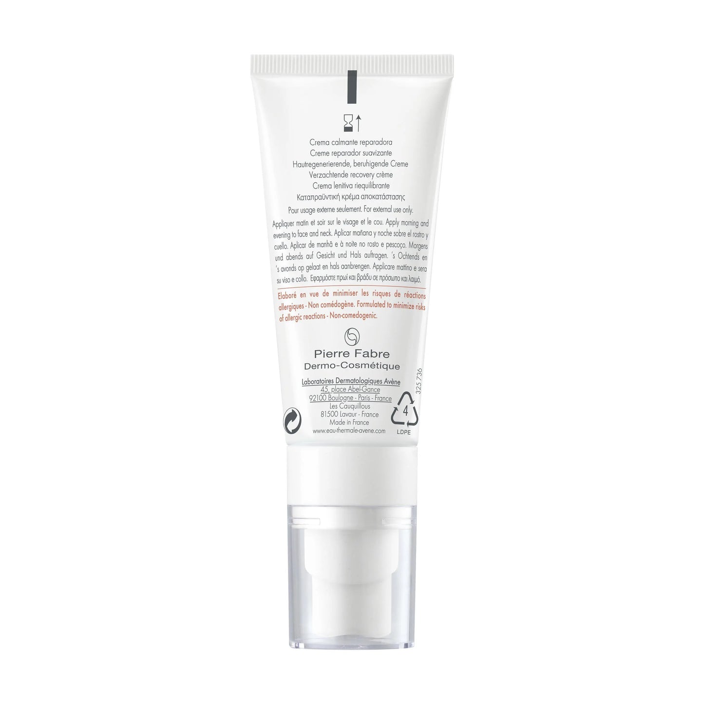 Avène Tolérance Control Crème Apaisante Restauratrice 40ml – Peaux Réactives