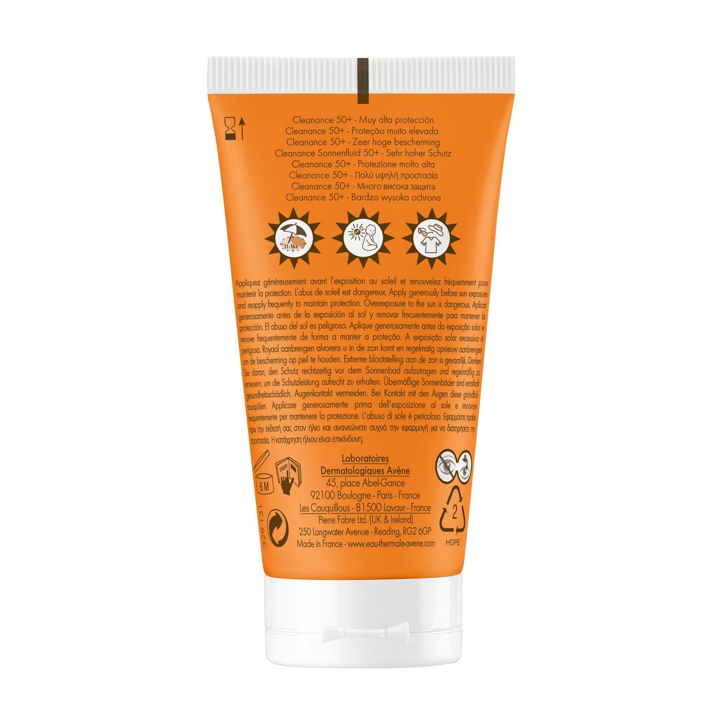 Avène Cleanance Solaire SPF 50+ 50ml – Haute Protection Peaux Grasses