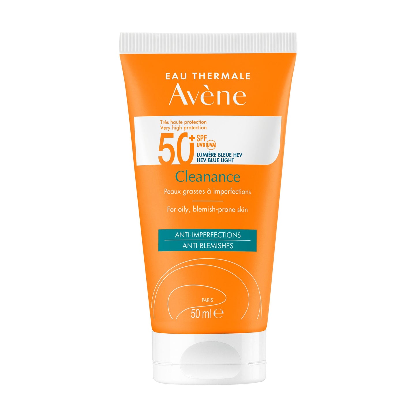 Avène Cleanance Solaire SPF 50+ 50ml – Haute Protection Peaux Grasses