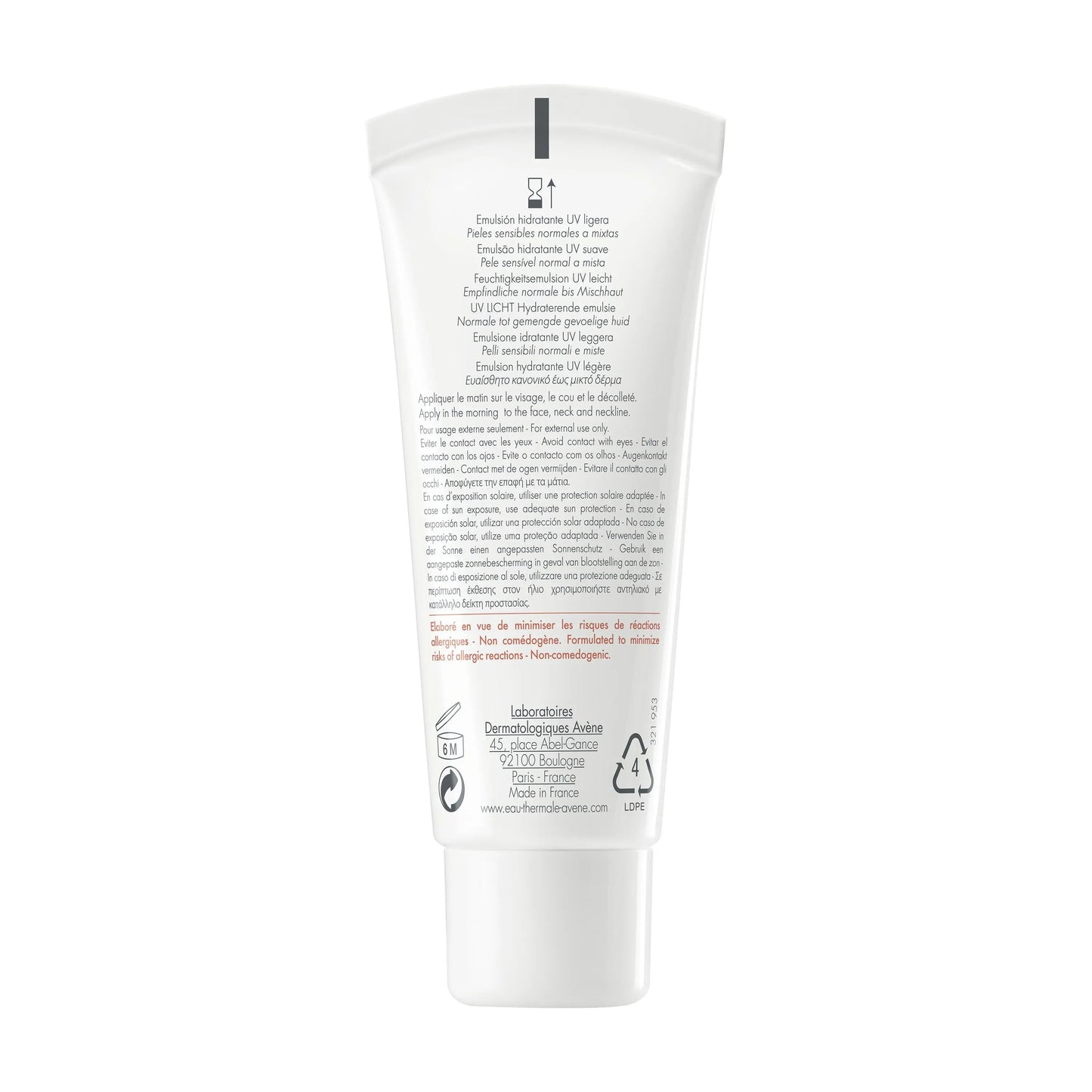 Avène Hydrance Émulsion UV 40ml – Hydratation & Protection SPF