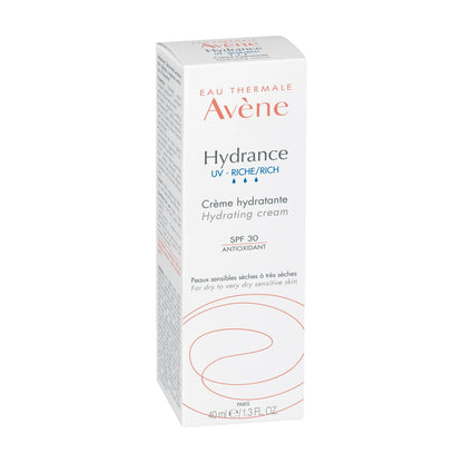 Avène Hydrance Optimale Riche UV 40ml – Hydratation Longue Durée