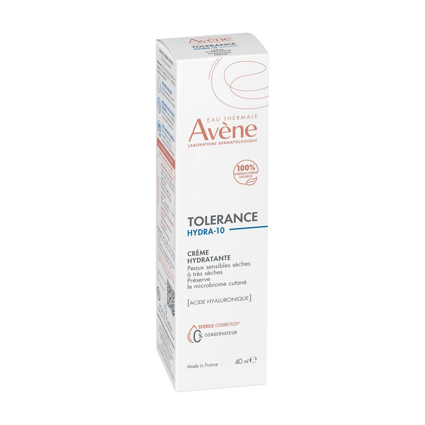 Avène Tolérance Hydra 10 Crème 40ml – Hydratation Naturelle & Douceur
