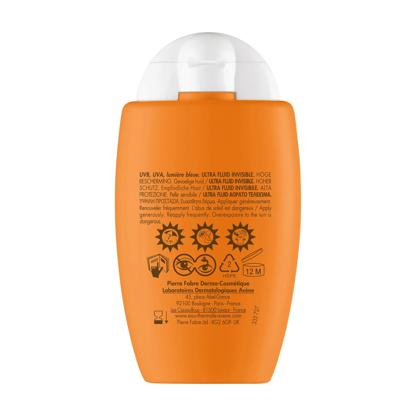 Avène écran Ultra Fluid Invisible SPF50+ 50 ml