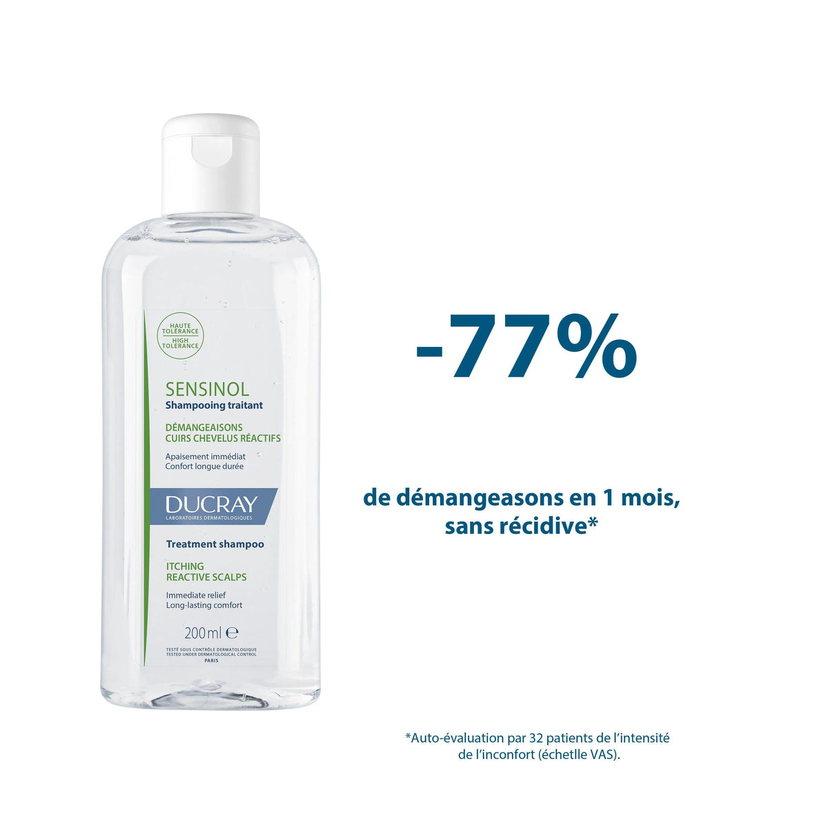 Ducray Sensinol Shampooing Traitant Démangeaisons Cuirs Chevelus Réactifs 200 ml