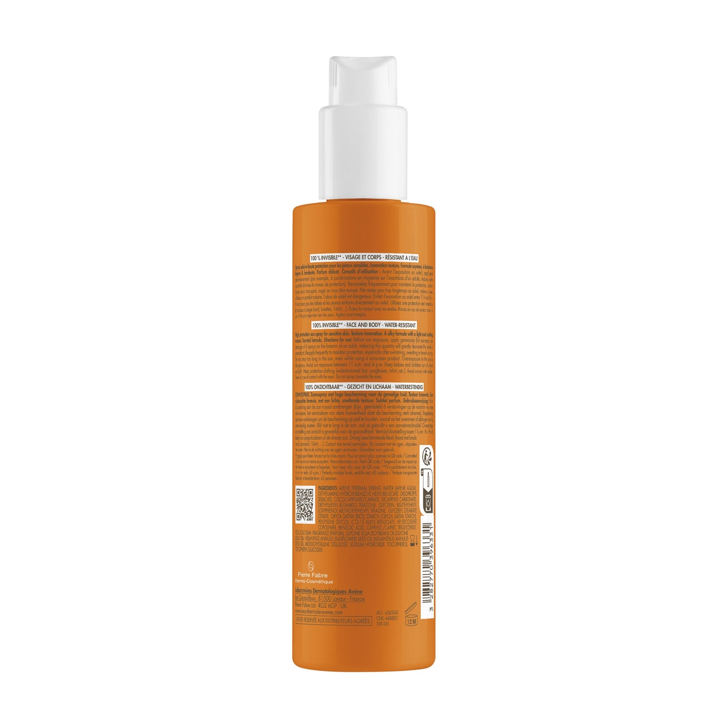 Avène Spray Solaire SPF50+ 200ml | Protection Visage & Corps