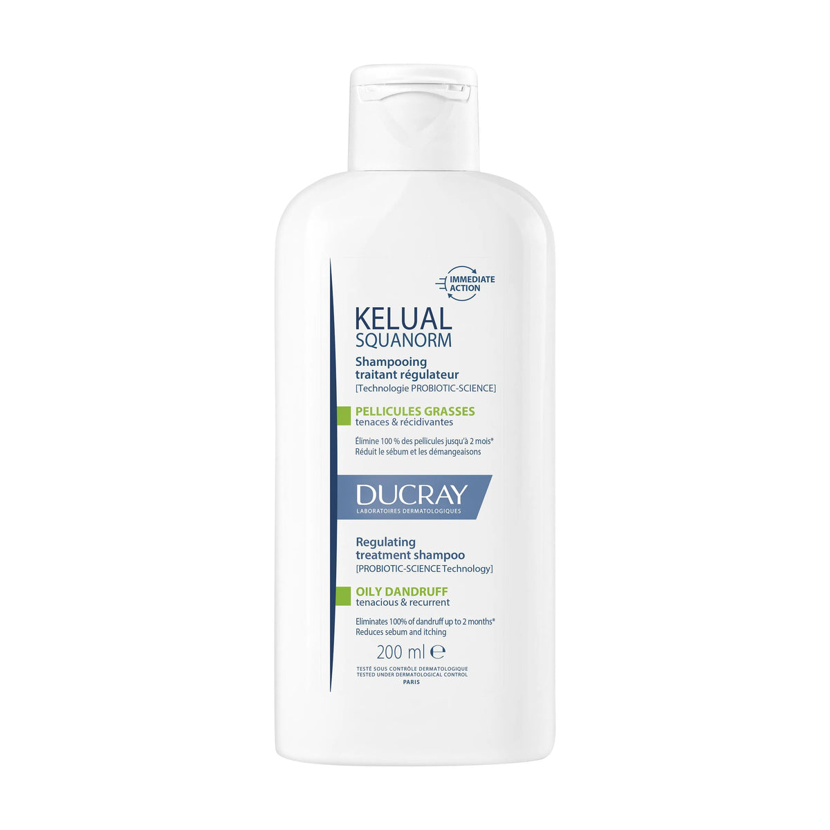Ducray Squanorm Shampooing Traitant Pellicules Grasses 200 ml