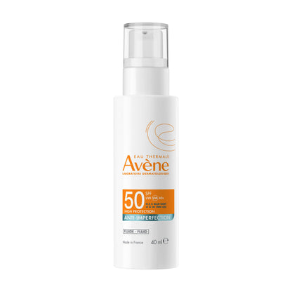 Avène Fluide Anti-Imperfections SPF50+ 40ml | Protection Solaire Peaux Grasses