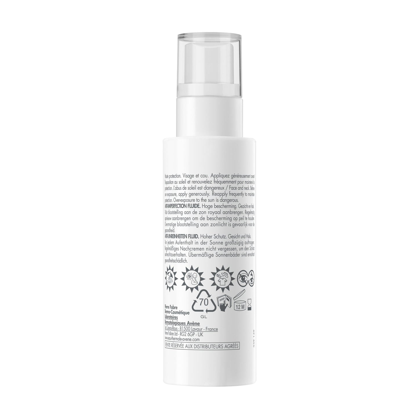 Avène Fluide Anti-Imperfections SPF50+ 40ml | Protection Solaire Peaux Grasses