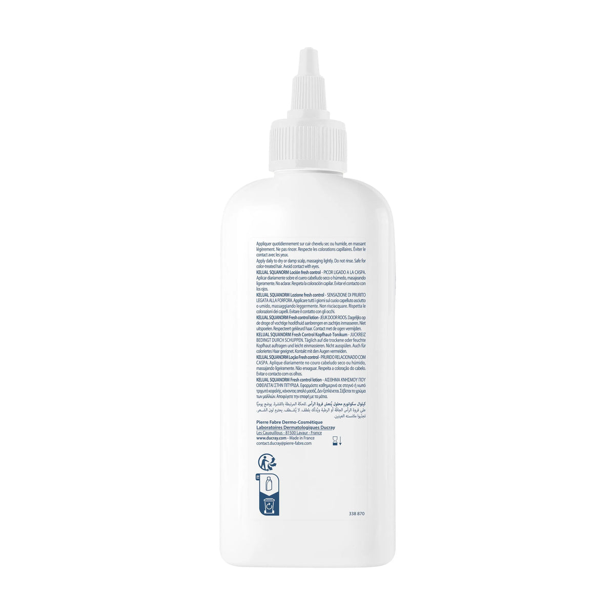 Ducray Squanorm Lotion Fresh Contrôle Pellicules et Démangeaisons 200 ml