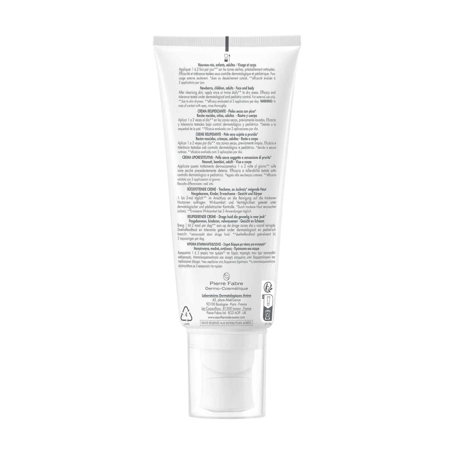 Avène XeraCalm A.D Crème Relipidante – Soin Apaisant & Hydratant 200ml