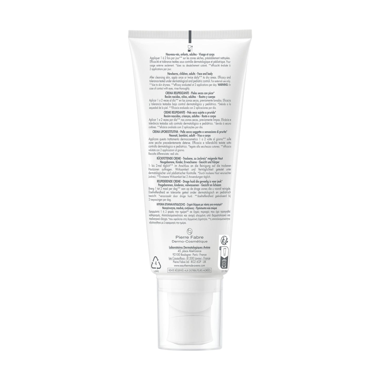 Avène XeraCalm A.D Baume Relipidant 200ml – Anti-démangeaisons & Nutrition