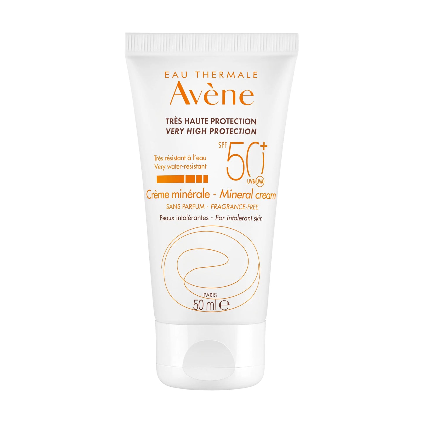 Avène Crème Solaire Minérale SPF 50+ 50ml – Sans Filtres Chimiques