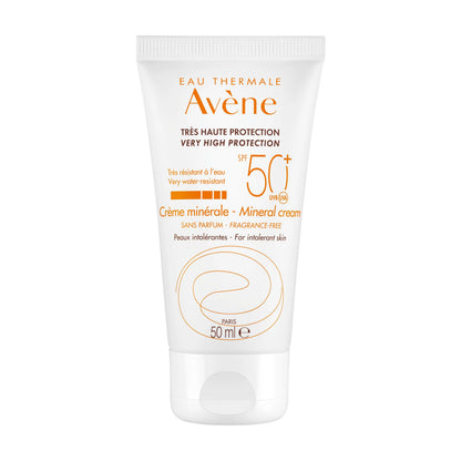 Avène Crème Solaire Minérale SPF 50+ 50ml – Sans Filtres Chimiques
