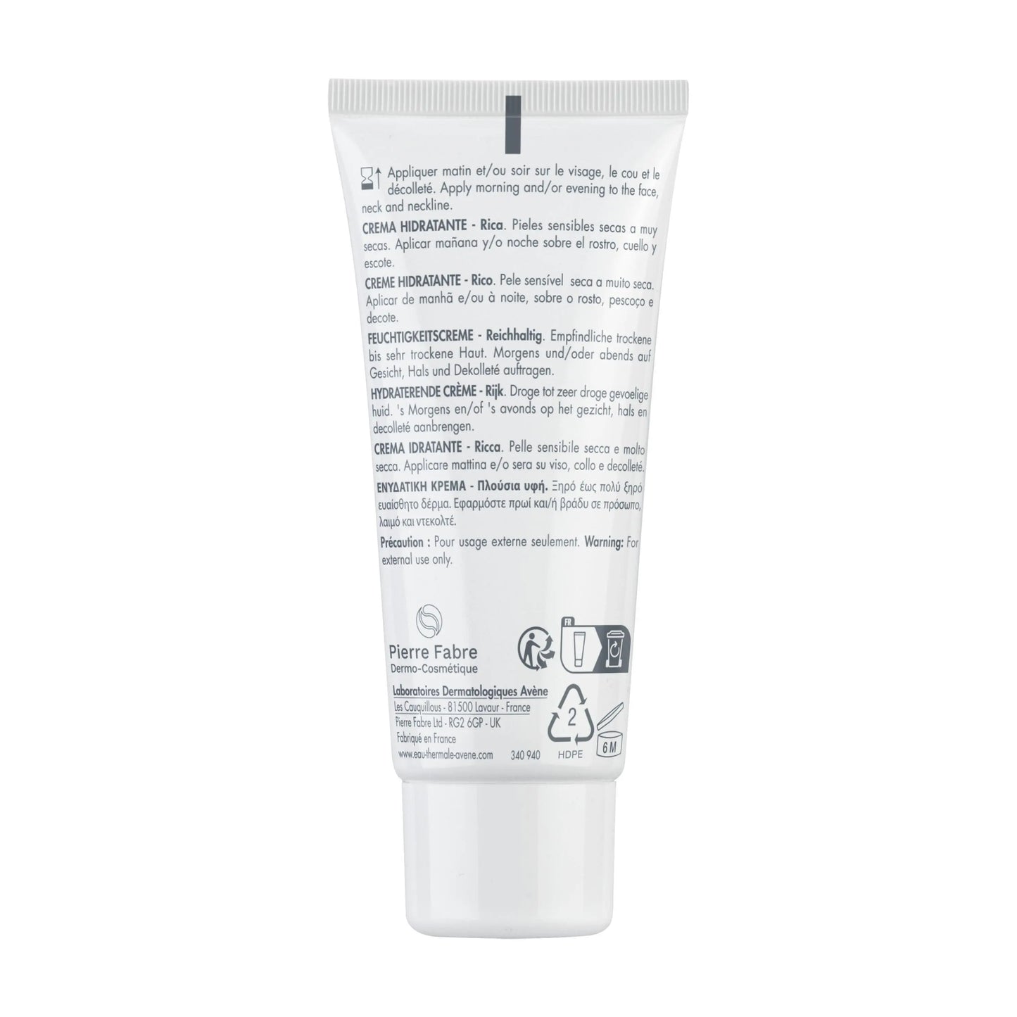 Avène Hydrance Optimale Riche 40ml – Crème Hydratante Peaux Sèches