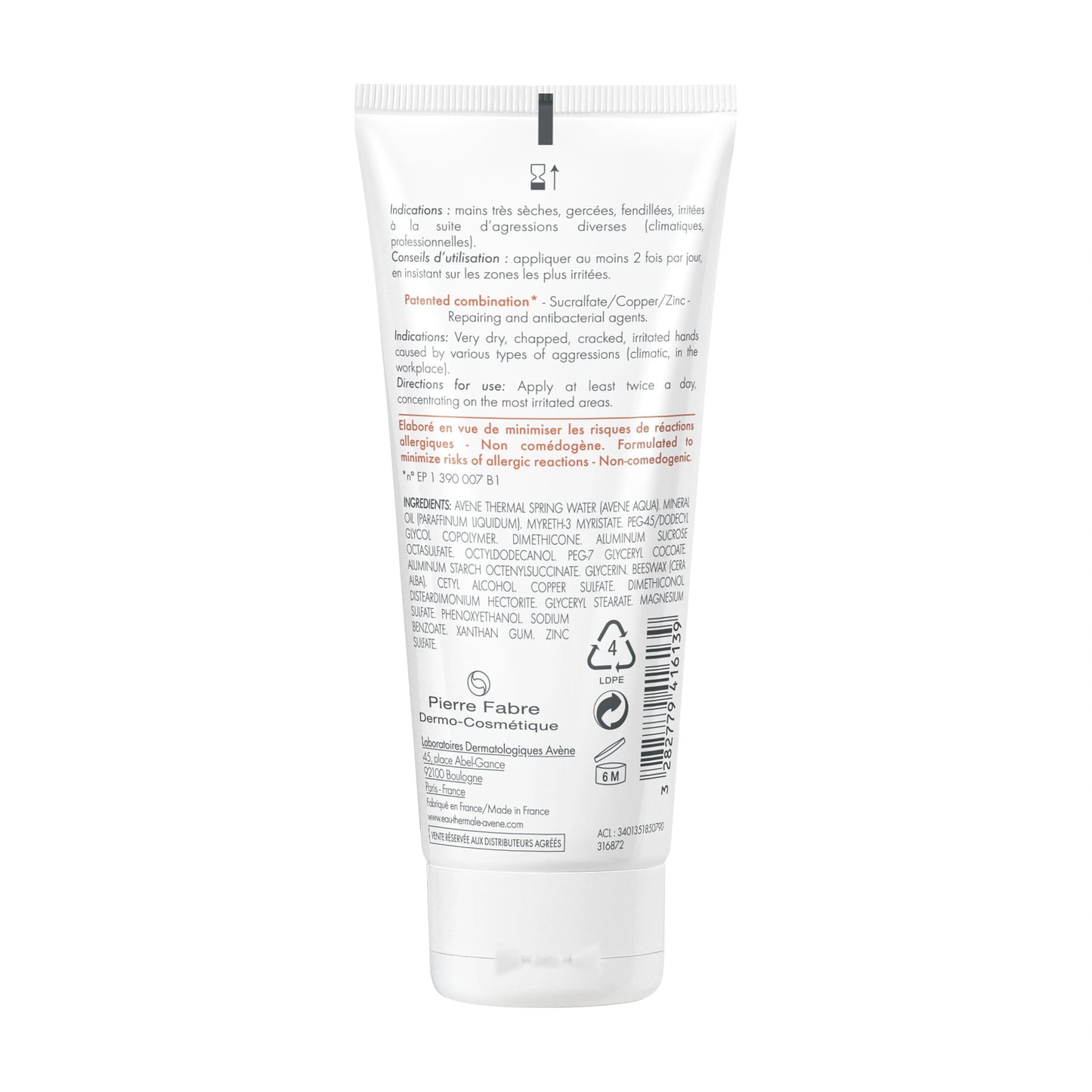 Avène Cicalfate Crème Mains 100ml – Réparatrice & Apaisante