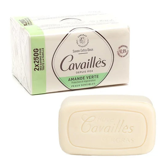 Rogé Cavaillès Savon Parfumé Amande Verte 250g x2