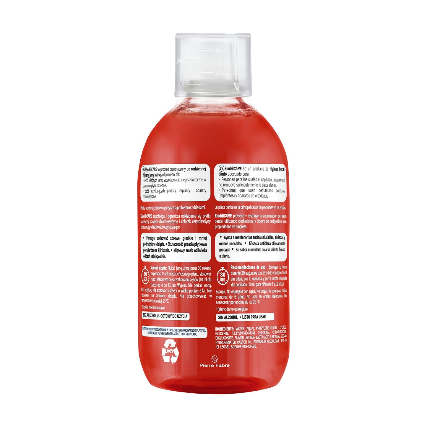 Eludril Care - bain de bouche quotidien Antiplaque 500 ml