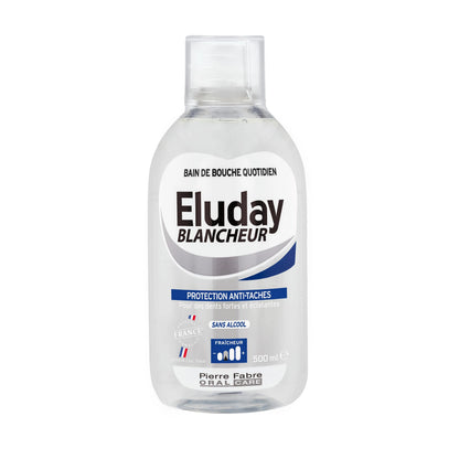Eluday Bain de Bouche Blancheur 500ml – Protection Anti-taches & Fraîcheur