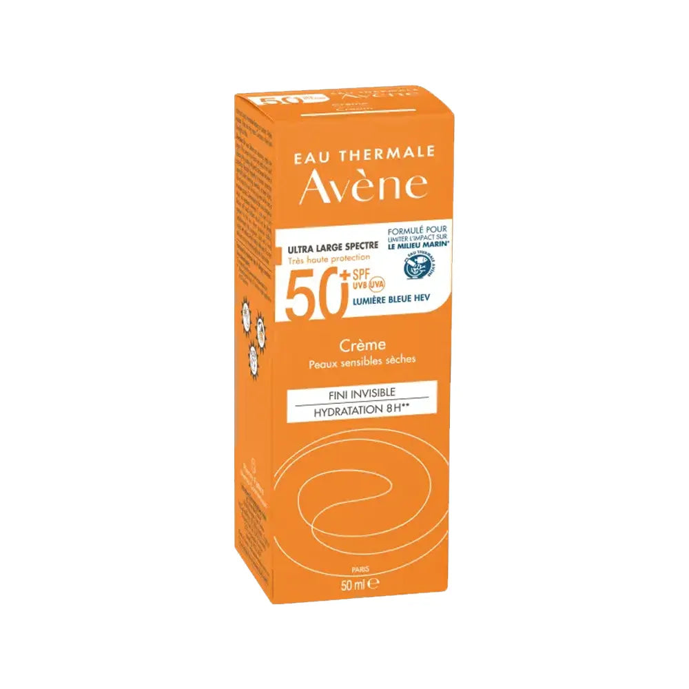 Avène Crème Solaire SPF 50 50ml – Protection Élevée Peaux Sensibles